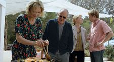 Martha, Bruno, Elfriede and Jo: "One of the big moments for me is at the end when Bruno Ganz takes her hand to thank her for the paella." 